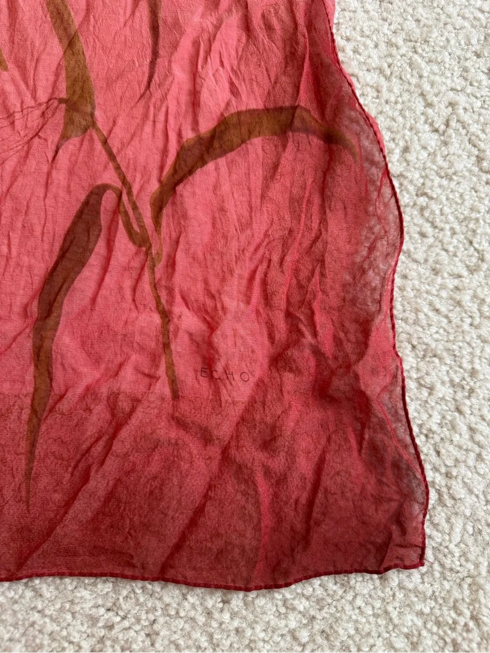 Echo silk scarf